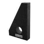 Granite inspection square 90° triangular shape 250x160x40 mm DIN 876/00